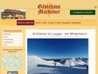 gaestehaus-macheiner.at Webseite Vorschau