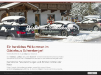 gaestehaus-schneeberger.at Webseite Vorschau