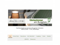 gaestezimmer-sinsheim.de Webseite Vorschau
