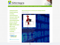 gaintegra.com Webseite Vorschau