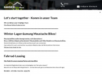gaiser-bikeshop.de Webseite Vorschau
