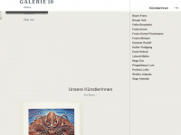 galerie10.at Webseite Vorschau