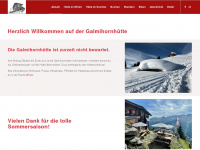 galmihornhuette.ch Webseite Vorschau
