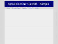 galvano-therapie.de Webseite Vorschau