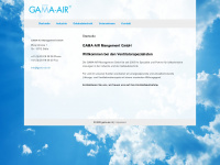 gama-air.ch Webseite Vorschau