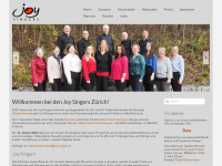 joy-singers.ch Webseite Vorschau