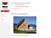 schaelismuehle.ch Webseite Vorschau