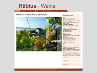 raeblus-weine.ch Webseite Vorschau