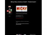 micky-waue.de Webseite Vorschau
