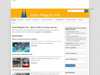 koeln-magazin.info Webseite Vorschau