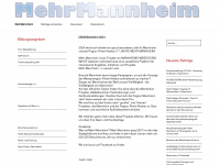 mehrmannheim.de Webseite Vorschau