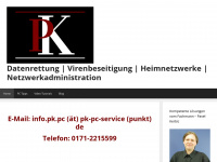 pk-pc-service.de Webseite Vorschau