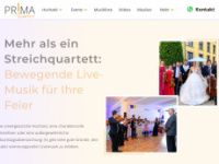 prima-quartett.de Webseite Vorschau