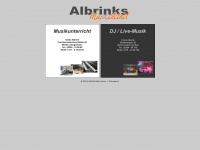 albrinks-musicland.de Webseite Vorschau