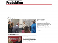 produktion.de Webseite Vorschau