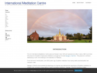 internationalmeditationcentre.org Webseite Vorschau