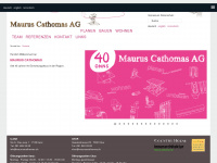 mauruscathomas.ch Webseite Vorschau