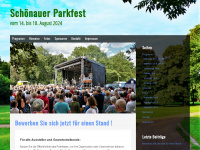 schönauer-parkfest.de Webseite Vorschau