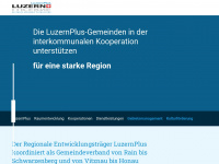 luzernplus.ch Webseite Vorschau