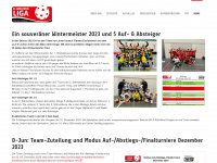 juniorenliga.ch Webseite Vorschau