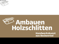 holzschlitten.ch Webseite Vorschau