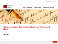 notariat-march.ch Webseite Vorschau