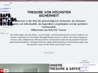 tresore.ch Webseite Vorschau
