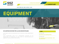 ssz-equipment.ch Webseite Vorschau