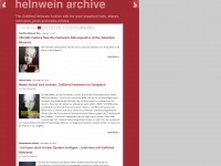 helnwein-archive.com Webseite Vorschau
