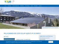 solaragentur.ch Webseite Vorschau