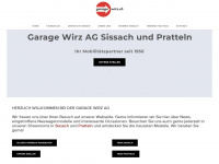 garagewirz.ch Webseite Vorschau