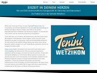 tenini.ch Webseite Vorschau