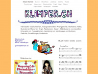 klimper.ch Webseite Vorschau