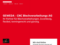 geweda.ch Webseite Vorschau