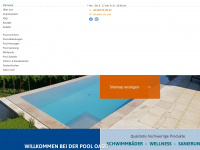 pool-oase.at Webseite Vorschau
