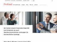 profond.ch Webseite Vorschau
