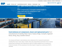 dupcompressors.com Webseite Vorschau