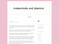 melancholieunduebermut.wordpress.com Webseite Vorschau