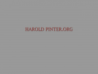 haroldpinter.org Webseite Vorschau