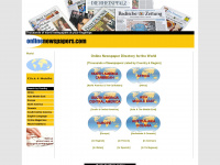 onlinenewspapers.com Webseite Vorschau