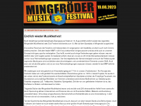 mingeroeder-musikfestival.de Webseite Vorschau