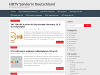 hdtv-sender.com Webseite Vorschau