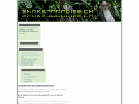 snakeparadise.ch Webseite Vorschau