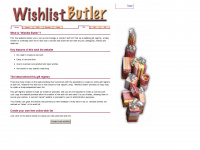 wishlistbutler.com Webseite Vorschau