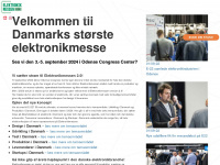 elektronikmesse.dk Webseite Vorschau