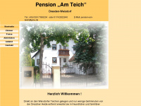pension-am-teich-dresden.de Webseite Vorschau