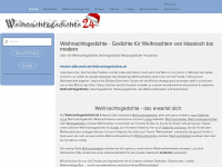 weihnachtsgedichte24.de Webseite Vorschau