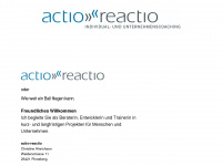actio-reactio.eu Webseite Vorschau