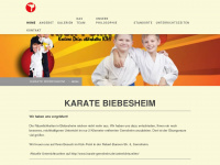 karate-biebesheim.de Webseite Vorschau