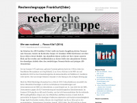 recherchegruppe.wordpress.com Webseite Vorschau